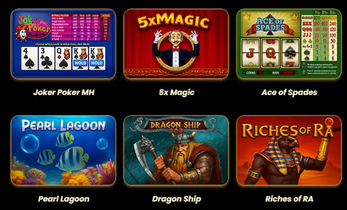 Spin Arena Casino Spielübersicht